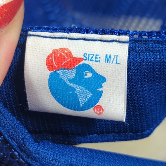 Baader Blue Vintage Snapback Trucker Hat Foam Front Ball Cap - Picture 7 of 7